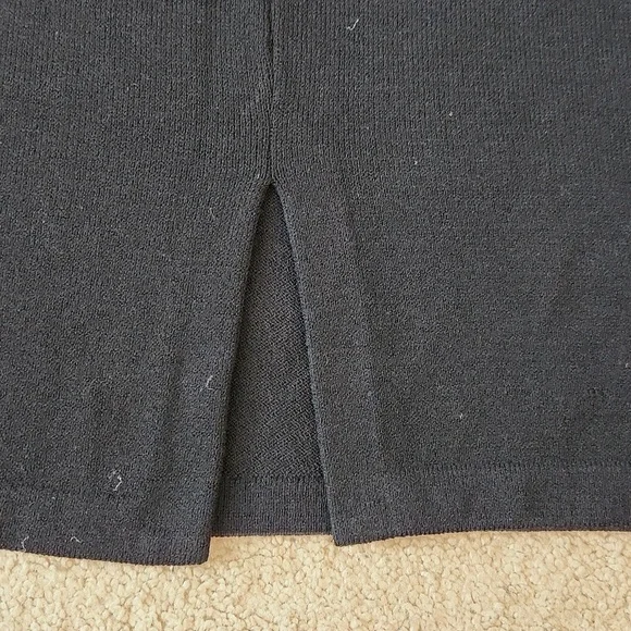 St. John black knit sleeveless dress 2 - Picture 8 of 10
